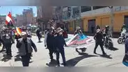Gremios marchan contra el Congreso y el Gobierno de Dina Boluarte en el Día del Trabajo en Puno