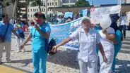Trabajadores de  salud protestan por ley y la falta de empleo en Lambayeque