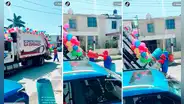 ¡El boom Mario Bros sigue imparable! Recolectores de basura se disfrazan y sorprenden a vecinos