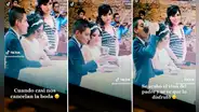 “Una copa para el susto”: novio se bebe todo el vino de sacerdote durante su boda