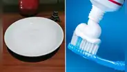 ¿Cómo blanquear los platos de porcelana con pasta dental?