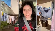 Joven se vuelve viral por su reacción al ver que puede secar su ropa con el sol y sin secadora