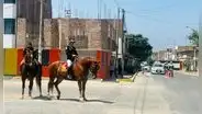 Anuncian patrullaje policial a caballo ante ola criminal en Trujillo