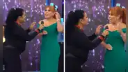 Eva Ayllón logró que Magaly Medina cantara con ella una parte de "Nuestro secreto"