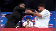 Bad Bunny se fue a las manos con Damian Priest durante la conferencia de prensa de la WWE