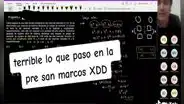 Alumna de la pre San Marcos enfurece con su compañera por no saber operación matemática