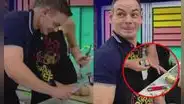 Mark Vito se corta los dedos al pelar papas para el lomo saltado en "El gran chef"