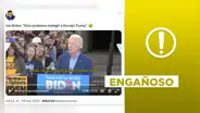 No, el presidente de Estados Unidos no pidió a la población reelegir a Donald Trump