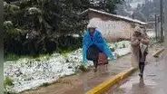 Inusual nevada afecta provincias de Cusco