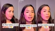 Venezolana genera debate en TikTok por opinar que los peruanos hablan 'al revés' [VIDEO]