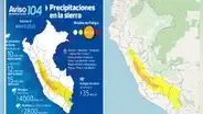 Advierten lluvias, nevadas y granizo en la sierra: ¿cuáles son las regiones más afectadas?