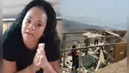 Yessenia Villanueva, hija de Melcochita, fue desalojada de su terreno en Cañete por vecinos