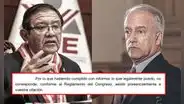 Presidente del JNE, Jorge Salas, informa a Hernando Guerra que no acudirá al Congreso