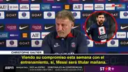 Lionel Messi: técnico del PSG confirmó su vuelta al equipo titular