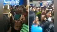Cusco: madres hicieron plantón para exigir que alcaldesa les dé canastas como les habría prometido