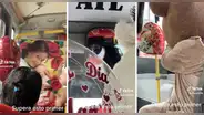 Bus la rompe en las calles de Lima con sus decoraciones por el Dia de la Madre
