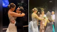 Karen Schwarz y Ezio Oliva se casaron: ¿qué estrella de "AFHS" recibió el bouquet y cómo reaccionó?