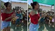Azucena Calvay sorprendió a madres de Chiclayo y les cantó en su día: “Nunca cambies”