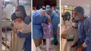Natalie Vértiz, Yaco Eskenazi e Ignacio visitan a mamás en hospital y realizan compartir por su día
