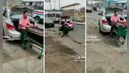 Iba en la maletera del auto llevando su carreta y pasa lo peor: "Solo sucede en Perú"