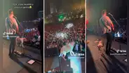 Perro sube al escenario y se convierte en la estrella de concierto de Auténticos Decadentes