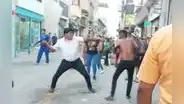 Empresario defiende su tienda a correazo limpio en pleno centro de Chiclayo
