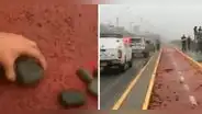 Callao: fuerte oleaje dejó piedras en ciclovía y pista de la Costa Verde