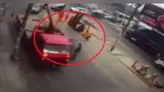 SJL: falsos trabajadores de obra se robaron planchas metálicas de una pista con un camión grúa
