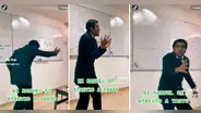 Profesor se gana los aplausos al narrar con gran entusiasmo el cuento "Ollantay" a su clase