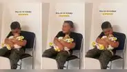 Niño crea tierna escena al mimar y cuidar a su perrito: “Qué bellos los dos”