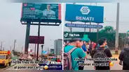 UCV coloca peculiar cartel frente a Senati: “La competencia está dura”