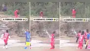 Jugador sorprende por su singular forma de tirar un córner: "El verdadero fútbol"