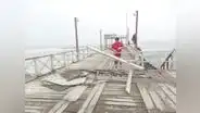Fuerte oleaje afectó turismo en el muelle de Trujillo