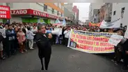 Cercado de Lima: comerciantes formales marchan en contra de ambulantes