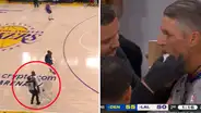 El duro golpe que le propinó Lebron James a un árbitro en el último juego de los Lakers