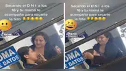 “Madre solo hay una”: captan a mujer peinando a su hijo adolescente para la toma de foto de su DNI