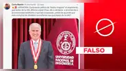 Rector de la UNI: Contraloría no recomendó destituirlo por acoger manifestantes