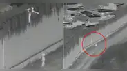 Captan el instante en que un hombre lanza a un niño sobre el muro fronterizo entre México y EE. UU.