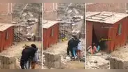 Estaban ebrios y terminan tumbando una casa mientras bajaban un cerro: "Eso es amistad"