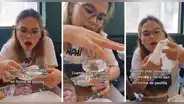 ¿Servilleta en forma de pastilla? Peruana queda en shock cuando recibe esto en Corea