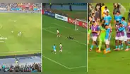 Grimaldo se mostró muy triste y tuvo que ser consolado por sus compañeros tras el Cristal vs. River