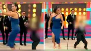 Karla Tarazona y su hijo con Christian Domínguez causaron furor al bailar "El gusano" EN VIVO
