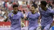 Real Madrid derrotó 2-1 al Sevilla por LaLiga con un doblete de Rodrygo