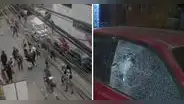 Presuntos barristas de Alianza Lima vandalizan calles de Ate