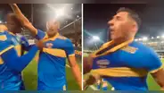 Advíncula y su desmedida celebración: jaloneó a su compañero tras el gol de Boca