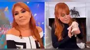 Magaly Medina presenta a sus 'nietos' a casi un mes de haber nacido: "Los cuidamos muchísimo"