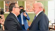 Presidente del Consejo de Ministros se reúne con mandatario de Brasil, Lula da Silva