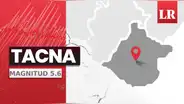 Fuerte sismo de 5.6 en Chile se percibió en localidades de Tacna este martes