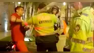 Policía agrede a bomberos que exigían documentos de ciudadano venezolano herido