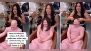 Niña que sufre de alopecia se pone peluca por primera vez y su reacción se vuelve viral: “Me hizo llorar”